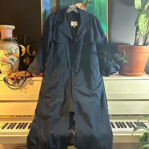 Classic Navy Women's Trench Coat W Removable Liner Size 12